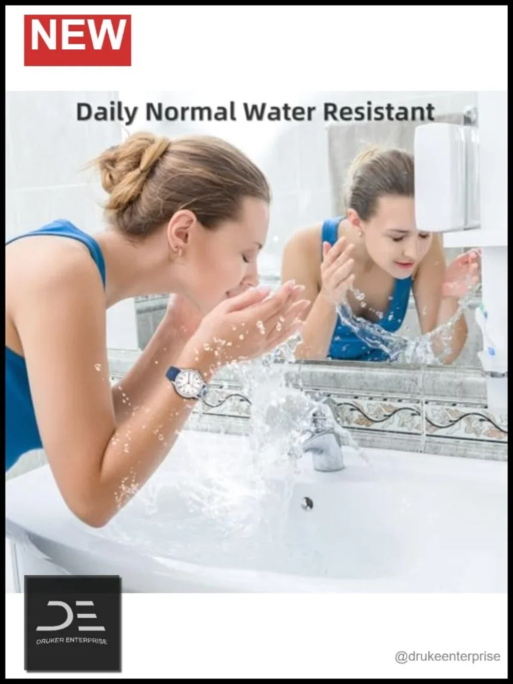 Waterproof Analog Silicone Nursing Watch with Second Hand